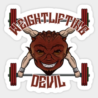 Weightlifting Devil Sticker